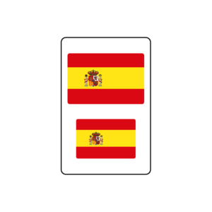 Adhesivos Bandera de España Rectangular
