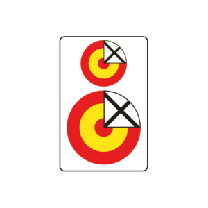 Adhesivos Escarapela con Cruz de San Andres