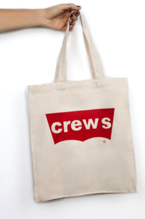 Bolsa algodón grueso logo CREW´s