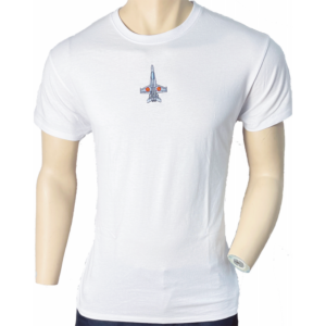 Camiseta Algodón F-18 Blanco