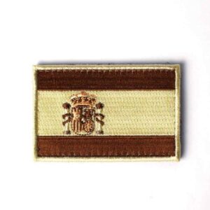 Parche bordado bandera de España pequeña árida