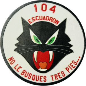 Parche Nylon 3D Ala 12 Retro Rojo