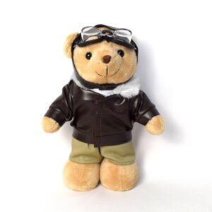 Oso piloto de peluche