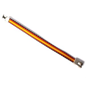 PULSERA ESPAÑA TELA CON CIERRE METALICO