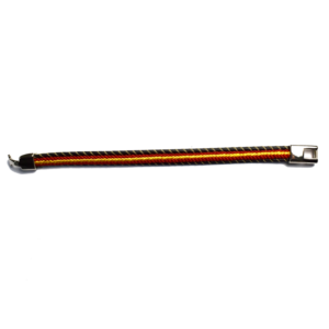 PULSERA ESPAÑA TRENZADA CIERRE METALICO