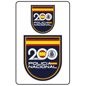 Adhesivos aniversario de la Policía Nacional
