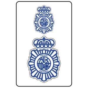 Adhesivos escudo de la Policía Nacional