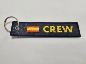 Llavero Crew Cuero Marino