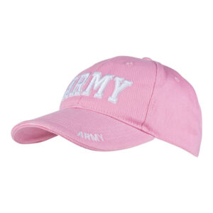 Gorra de béisbol rosa militar