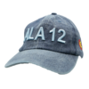Gorra azul lavado bordada Ala 12