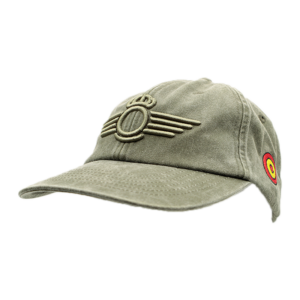 Gorra verde lavado bordada Rokiski