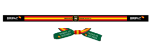 Pulsera de tela BRIPAC con cierre pasador