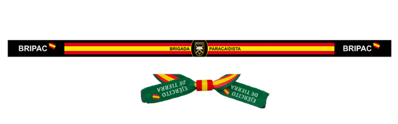 Pulsera de tela BRIPAC con cierre pasador